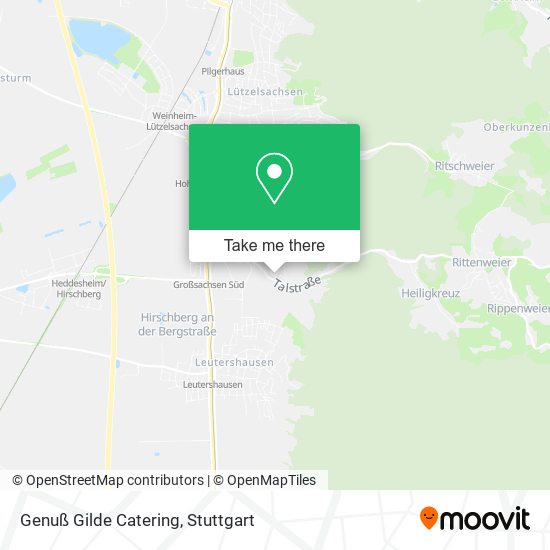 Genuß Gilde Catering map