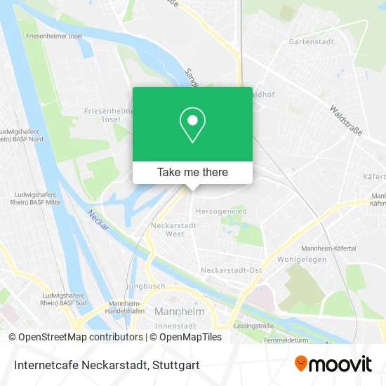 Карта Internetcafe Neckarstadt