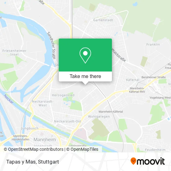 Карта Tapas y Mas