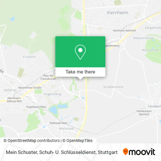 Карта Mein Schuster, Schuh- U. Schlüsseldienst