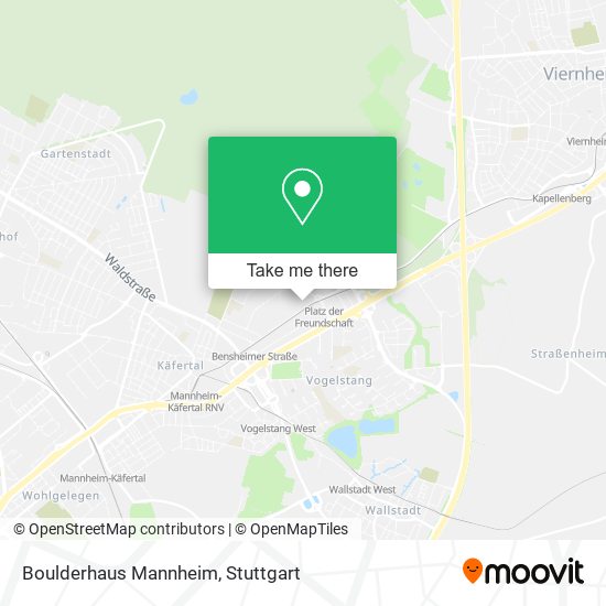 Boulderhaus Mannheim map