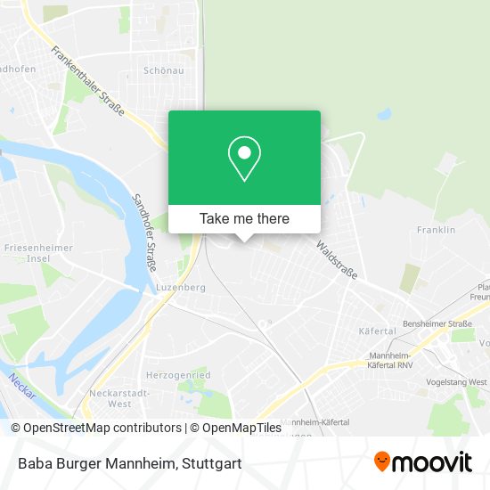 Baba Burger Mannheim map