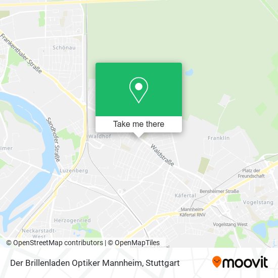 Der Brillenladen Optiker Mannheim map