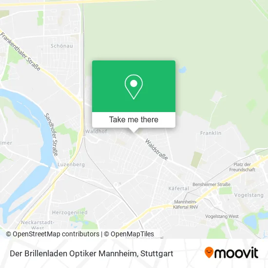 Карта Der Brillenladen Optiker Mannheim