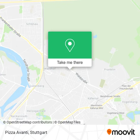 Карта Pizza Avanti