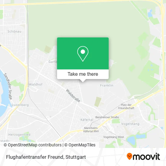 Карта Flughafentransfer Freund