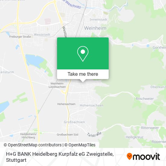 H+G BANK Heidelberg Kurpfalz eG Zweigstelle map