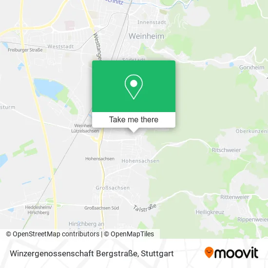 Карта Winzergenossenschaft Bergstraße