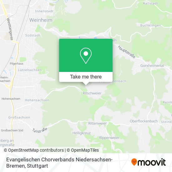 Evangelischen Chorverbands Niedersachsen-Bremen map