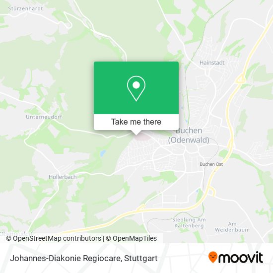 Johannes-Diakonie Regiocare map
