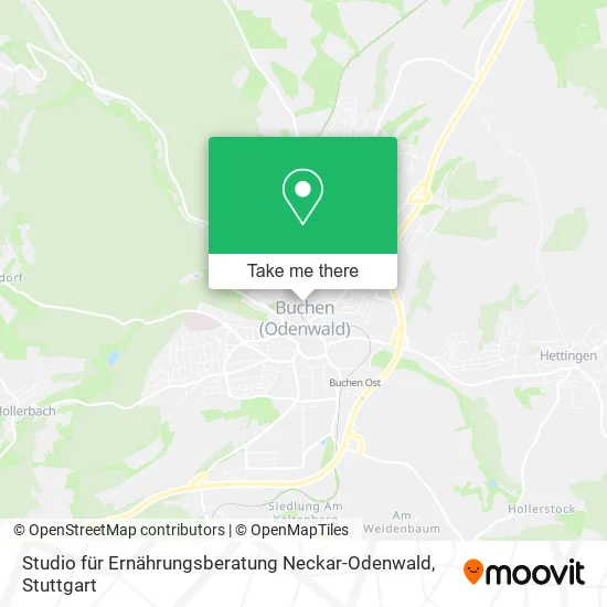 Карта Studio für Ernährungsberatung Neckar-Odenwald