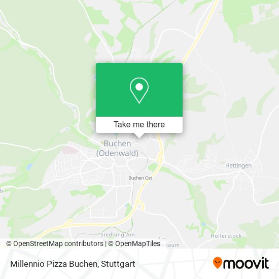 Карта Millennio Pizza Buchen