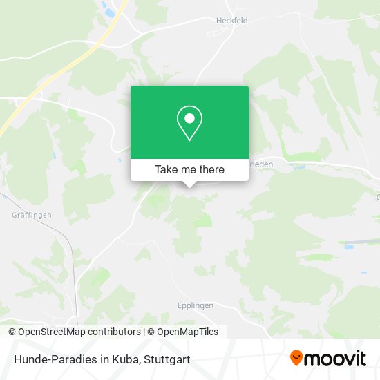 Hunde-Paradies in Kuba map
