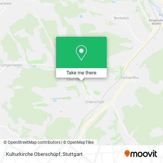 Kulturkirche Oberschüpf map