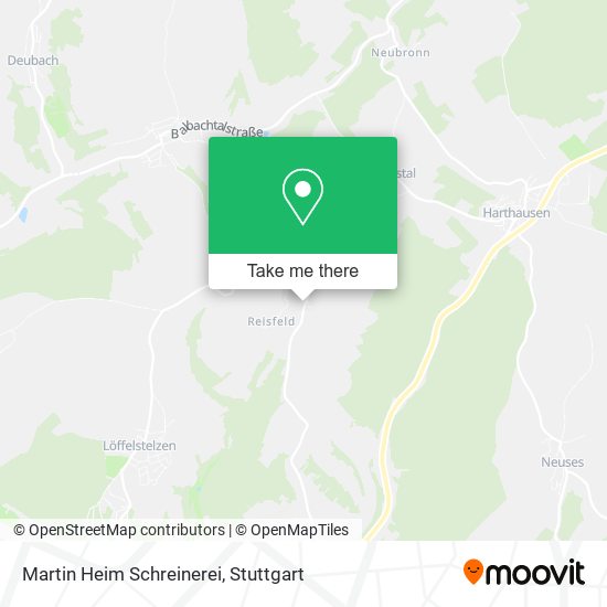 Martin Heim Schreinerei map