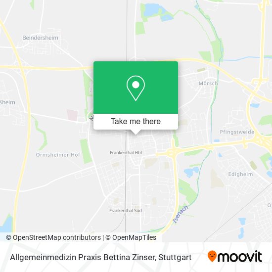 Allgemeinmedizin Praxis Bettina Zinser map