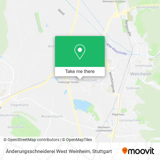 Карта Änderungsschneiderei West Weinheim