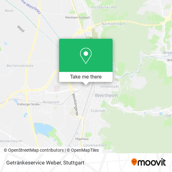 Карта Getränkeservice Weber