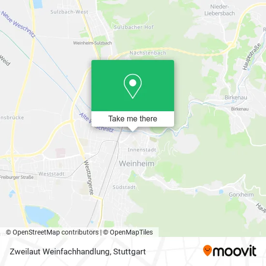 Карта Zweilaut Weinfachhandlung