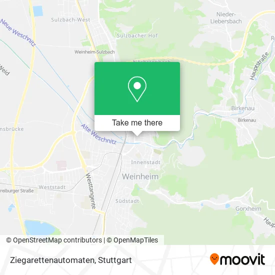 Карта Ziegarettenautomaten