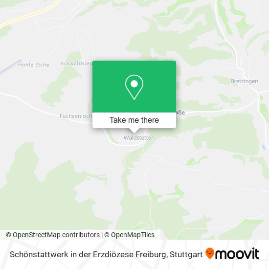 Schönstattwerk in der Erzdiözese Freiburg map