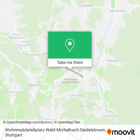 Карта Wohnmobilstellplatz Wald-Michelbach-Siedelsbrunn
