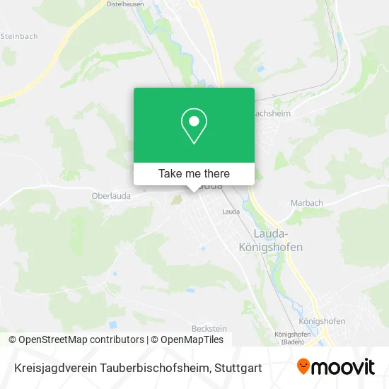 Карта Kreisjagdverein Tauberbischofsheim