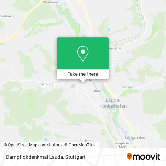 Карта Dampflokdenkmal Lauda