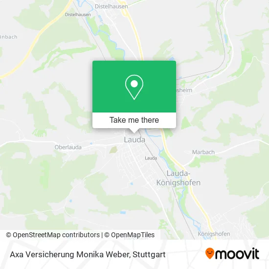 Карта Axa Versicherung Monika Weber