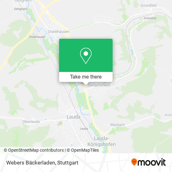 Карта Webers Bäckerladen