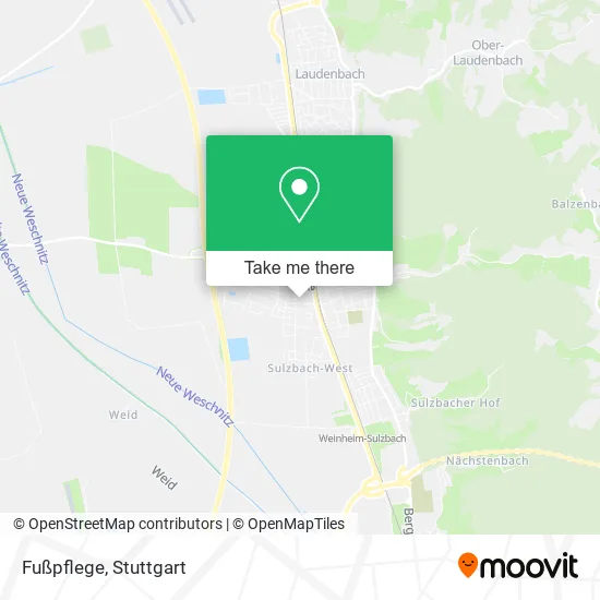 Карта Fußpflege