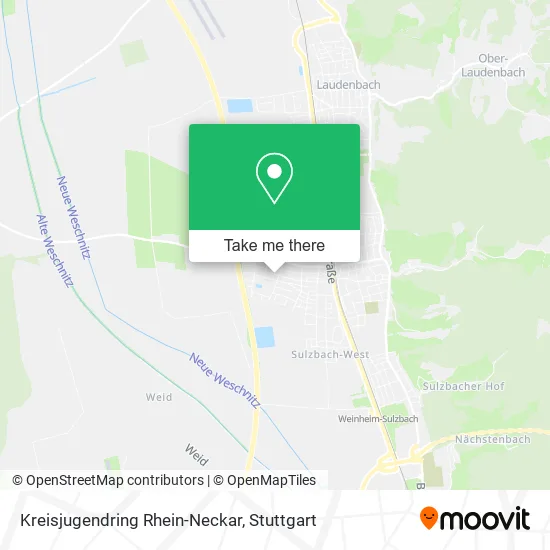 Карта Kreisjugendring Rhein-Neckar