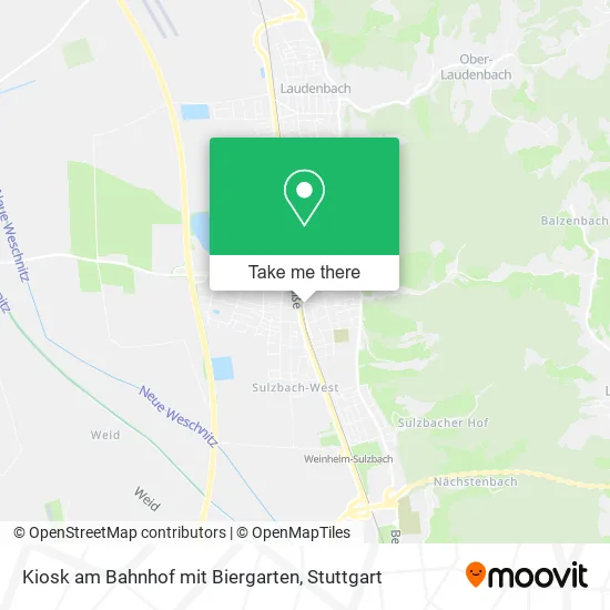 Карта Kiosk am Bahnhof mit Biergarten