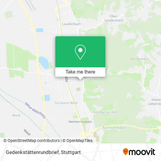 Карта Gedenkstättenrundbrief