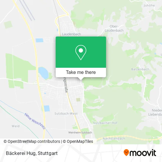 Карта Bäckerei Hug