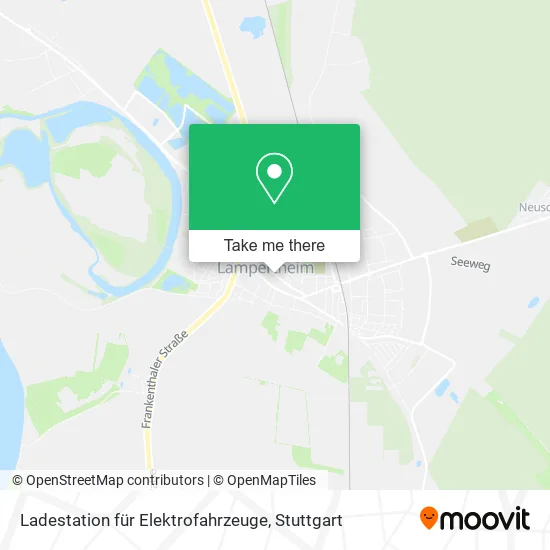 Карта Ladestation für Elektrofahrzeuge