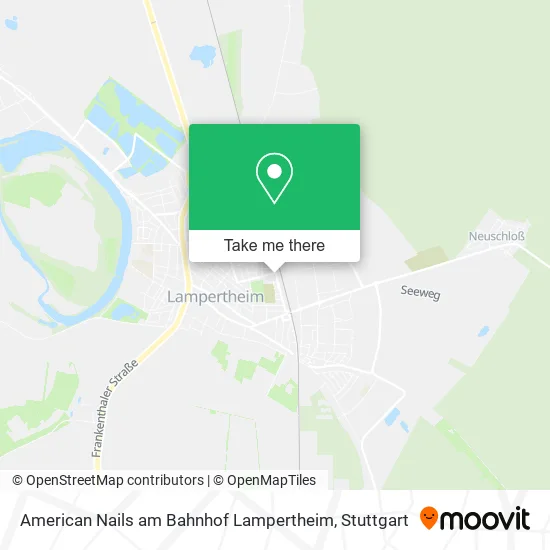 Карта American Nails am Bahnhof Lampertheim