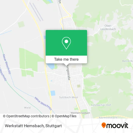 Карта Werkstatt Hemsbach
