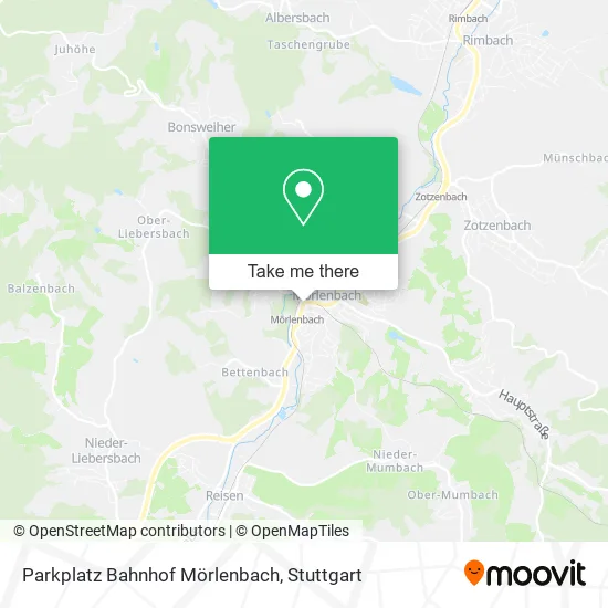 Карта Parkplatz Bahnhof Mörlenbach