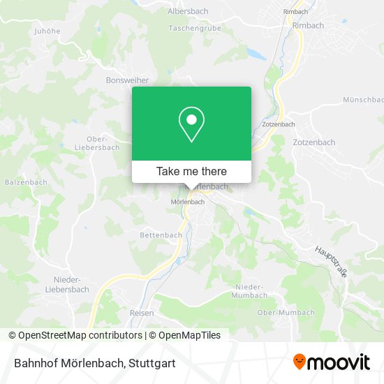 Bahnhof Mörlenbach map