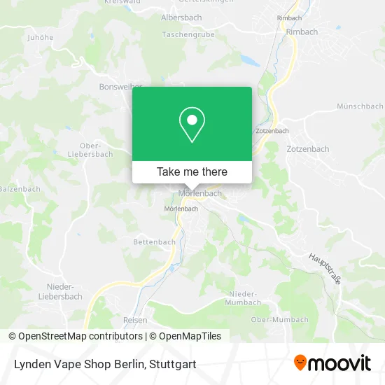 Карта Lynden Vape Shop Berlin