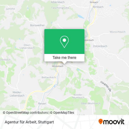 Agentur für Arbeit map