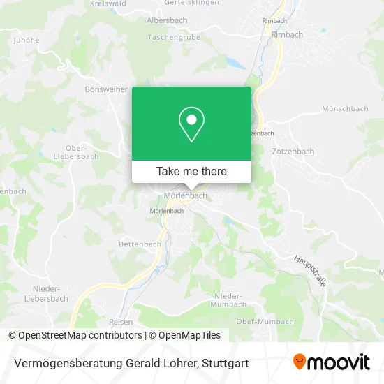 Карта Vermögensberatung Gerald Lohrer