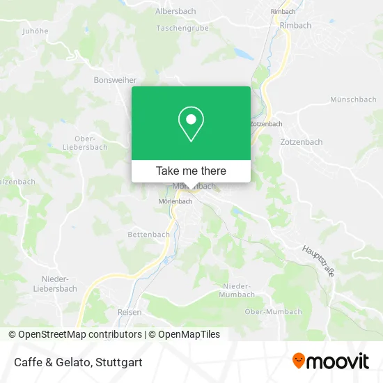 Карта Caffe & Gelato