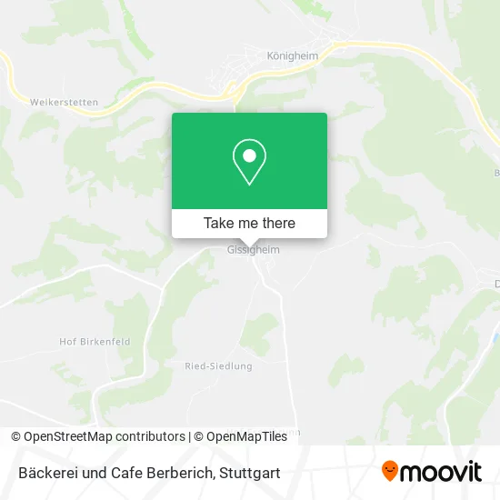 Карта Bäckerei und Cafe Berberich