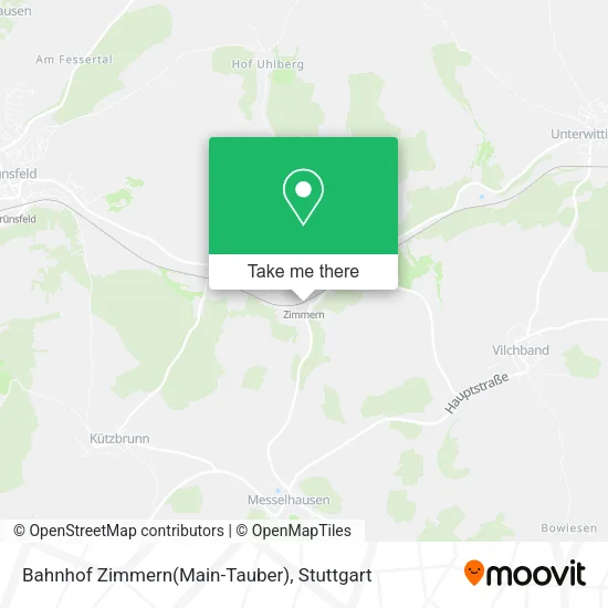 Карта Bahnhof Zimmern(Main-Tauber)