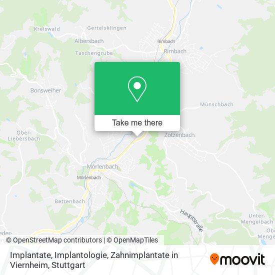 Карта Implantate, Implantologie, Zahnimplantate in Viernheim