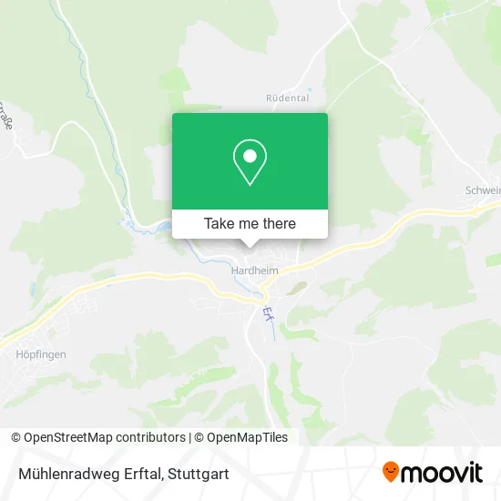 Карта Mühlenradweg Erftal