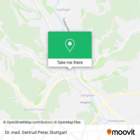 Карта Dr. med. Gertrud Peter
