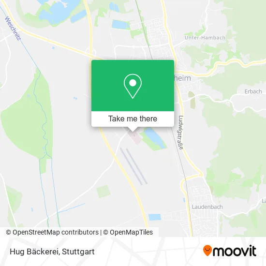 Карта Hug Bäckerei